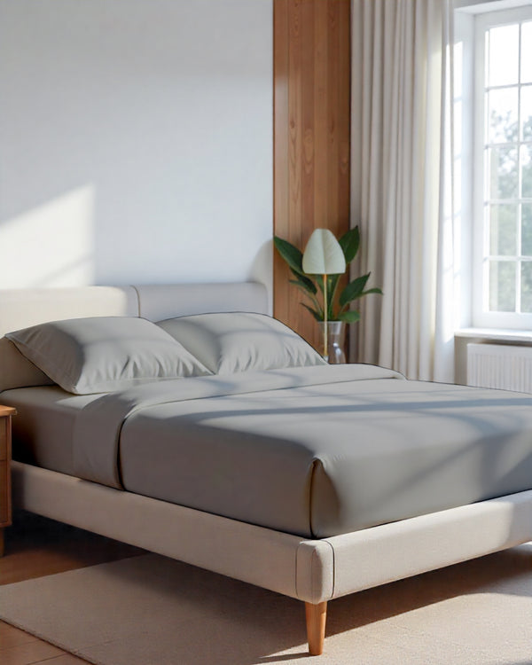 Giza Elegance 6-Piece Sheet Set - Light Gray