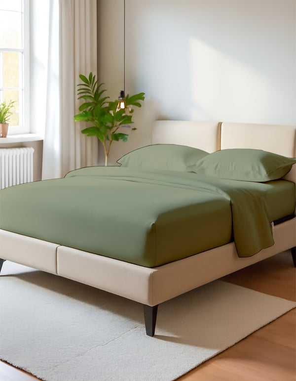 EliteFlex - 7 Piece Cotton Split Sheet Set for Adjustable Beds - Sage