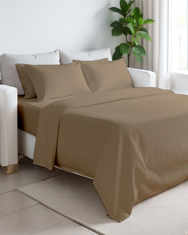 Exclusive 4 Piece Sleeper Sofa Combo- Taupe