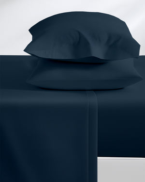 FlexNest 5 Piece Split Bed Sheet Set- Navy Blue