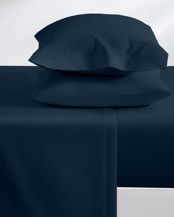 FlexNest 5 Piece Split Bed Sheet Set- Navy Blue
