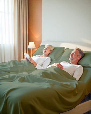 Softline Split Ultra-Soft 5-Piece Cotton Split Beds Sheet Set - Sage