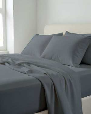 Comfort Kit Microfiber 4 Piece Bed Sheet Set – Dark Gray