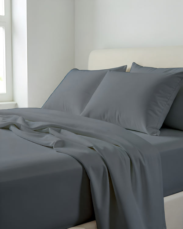 Comfort Kit Microfiber 4 Piece Bed Sheet Set – Dark Gray
