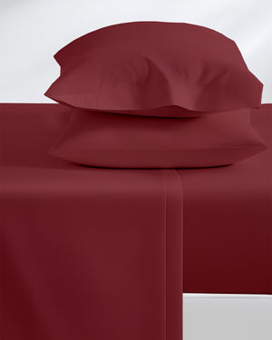 FlexNest 5 Piece Split Bed Sheet Set- Burgundy