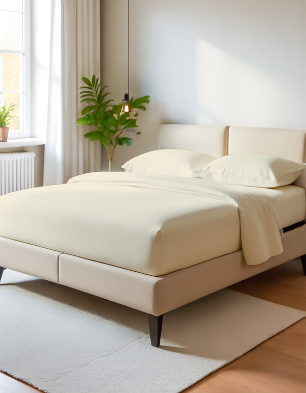 EliteFlex - 7 Piece Cotton Split Sheet Set for Adjustable Beds - Ivory