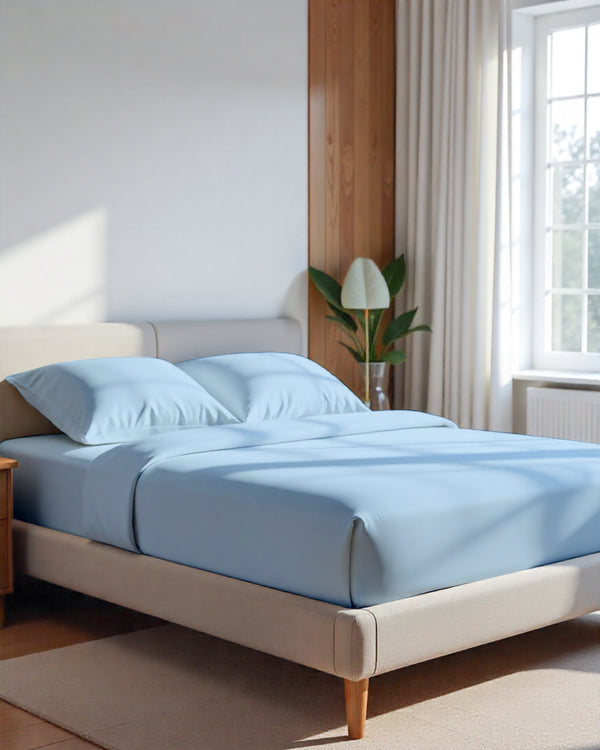 Giza Elegance 6-Piece Sheet Set - Light Blue