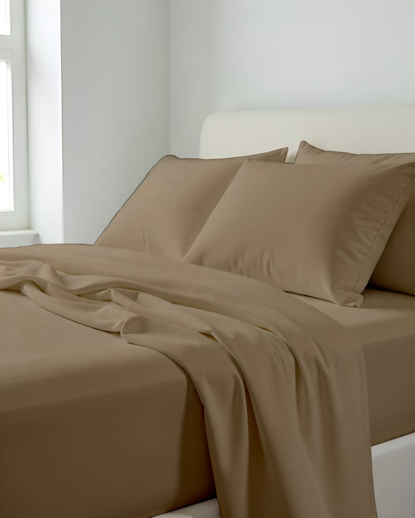 Comfort Kit Microfiber 4 Piece Bed Sheet Set – Taupe