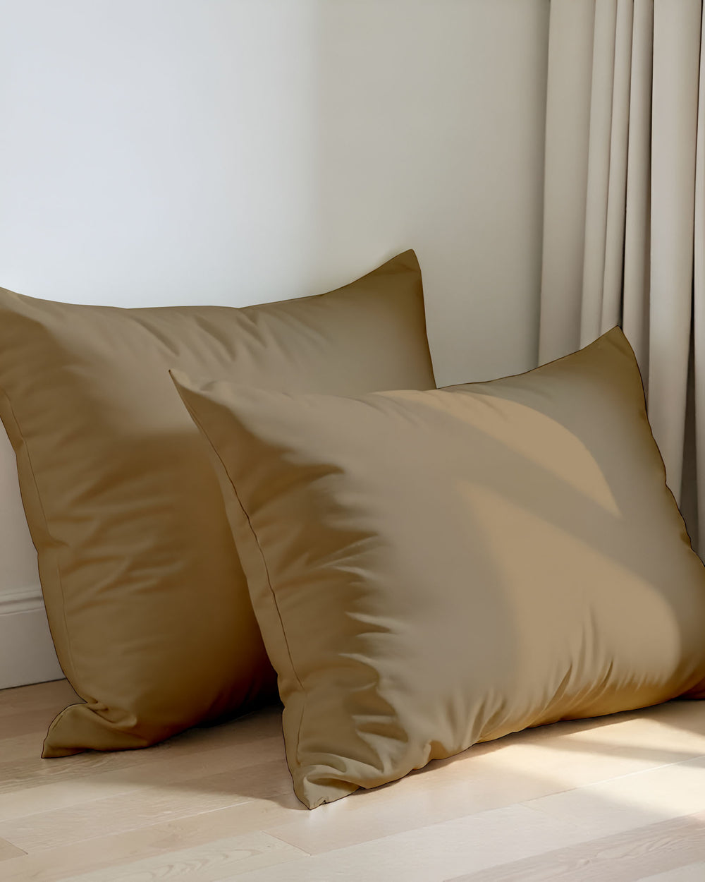 CloudCotton - Set of 2 Piece Pillow Cover with Understated Luxury & Soft in Taupe-Pillowcases-Cottingon-Slumber Sphere