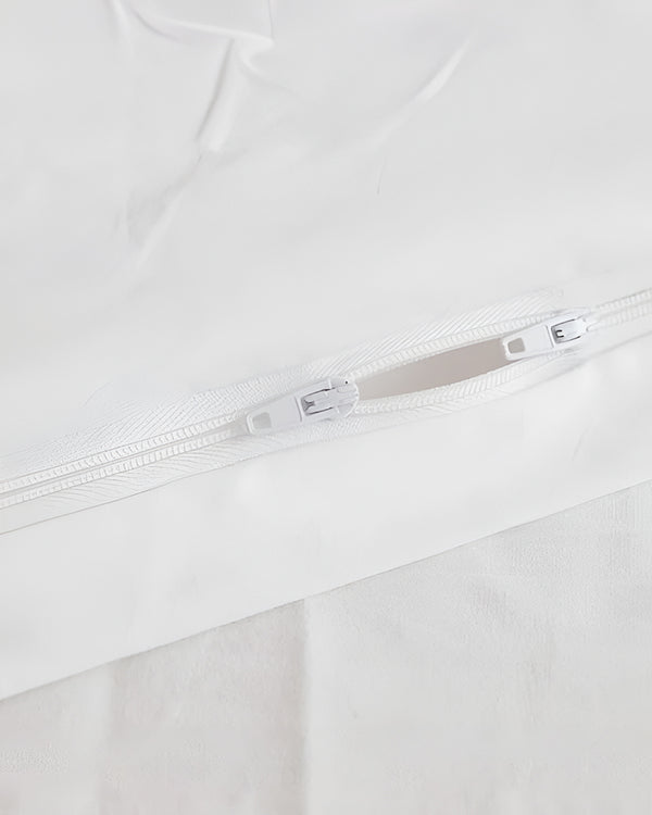 DreamHaven – Breathable & Beautiful 3 Piece Cotton Duvet Cover - White-Bed Layers-Cottington Lane-Slumber Sphere