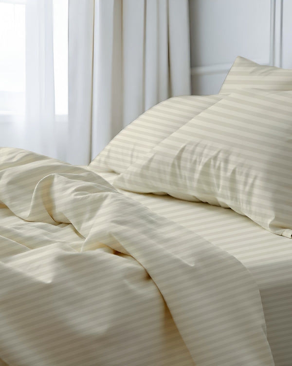 Royal Dreams, Extra Deep 4 Piece Cotton Sheet Set- Ivory