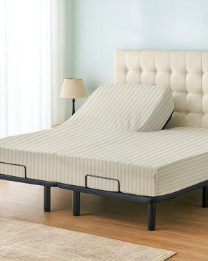 Cloudsplit 1 Piece Fitted Sheet with Top Split for Adjustable Beds - Ivory