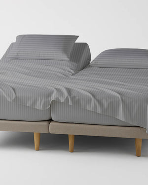 Softline Split Ultra-Soft 5-Piece Cotton Split Beds Sheet Set - Light Gray
