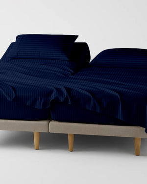 Softline Split Ultra-Soft 5-Piece Cotton Split Beds Sheet Set - Navy Blue