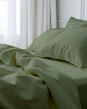Royal Dreams, Extra Deep 4 Piece Cotton Sheet Set- Sage