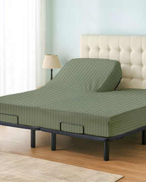 Cloudsplit 1 Piece Fitted Sheet with Top Split for Adjustable Beds - Sage