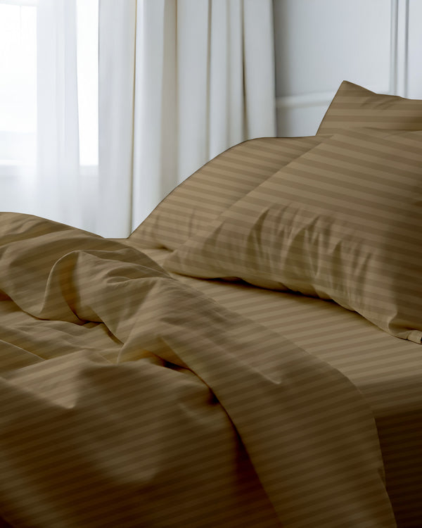 Royal Dreams, Extra Deep 4 Piece Cotton Sheet Set- Taupe