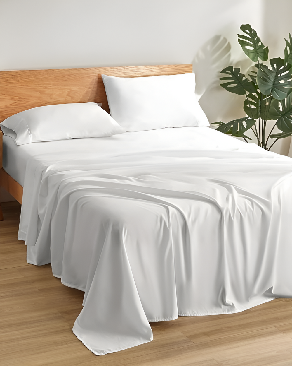 Comfort Kit Microfiber 4 Piece Bed Sheet Set – White-Bed Sheet-Shreem Linen-Slumber Sphere