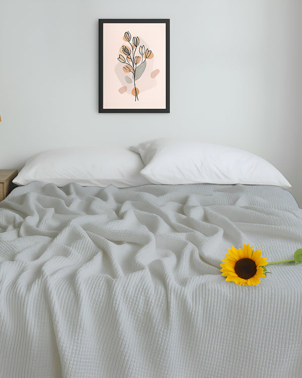 Havenweave Cotton 1 Piece Waffle Coverlet - Light Gray-Bed Layers-Cottington Lane-Slumber Sphere
