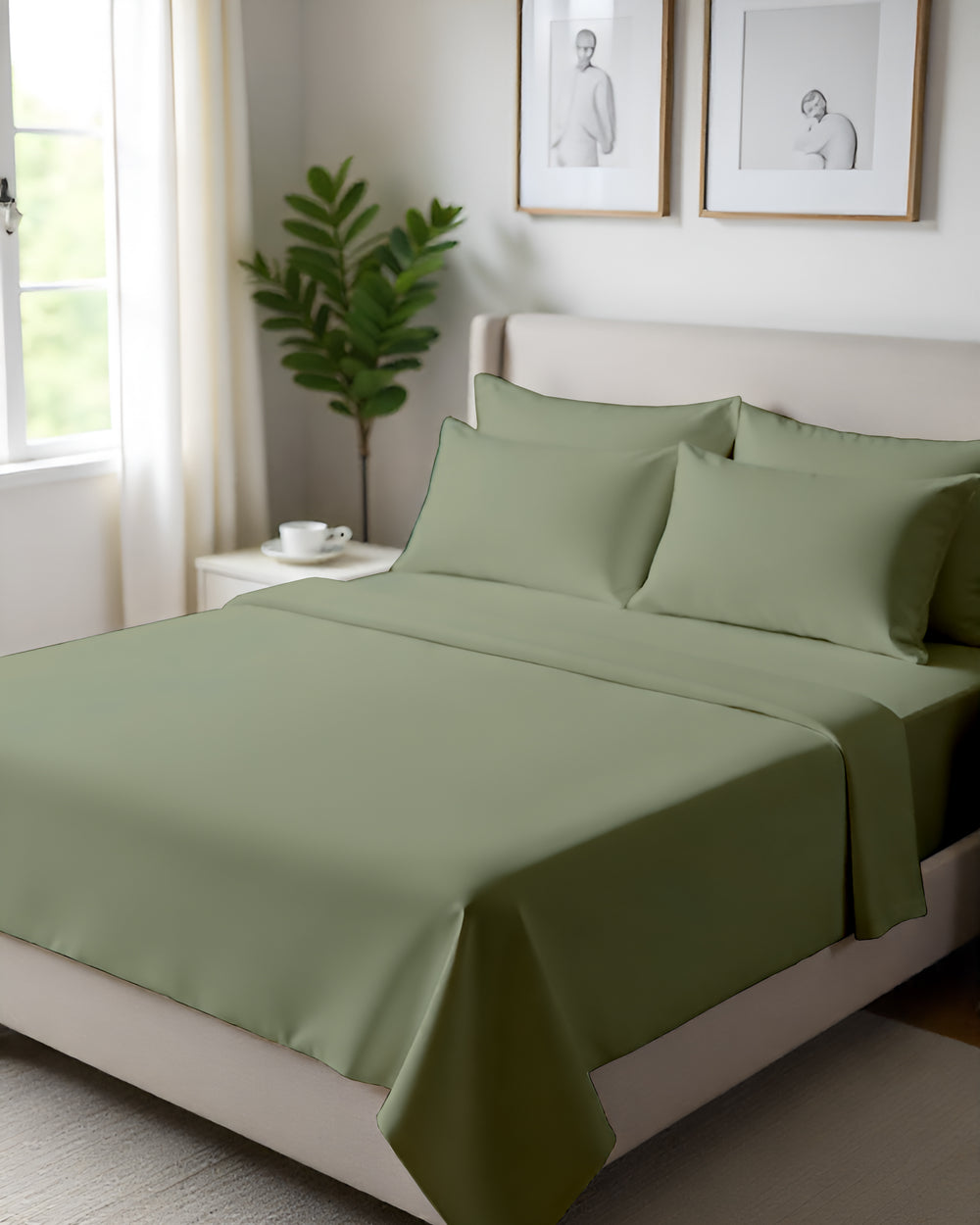 Giza Elegance 6-Piece Sheet Set - Sage