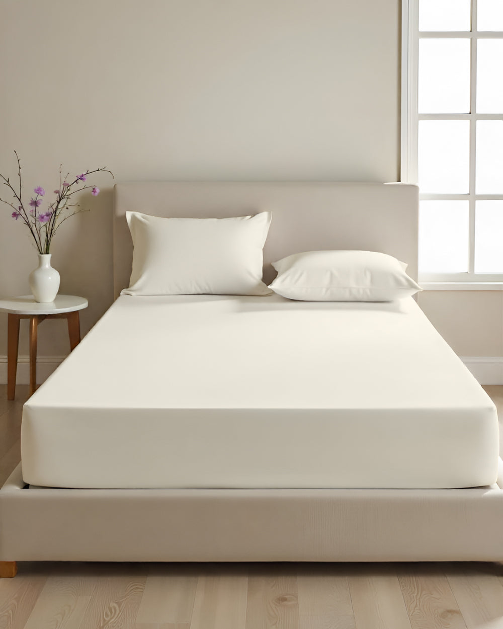 CalmFloats 4 Piece Waterbed Sheet Set- Ivory