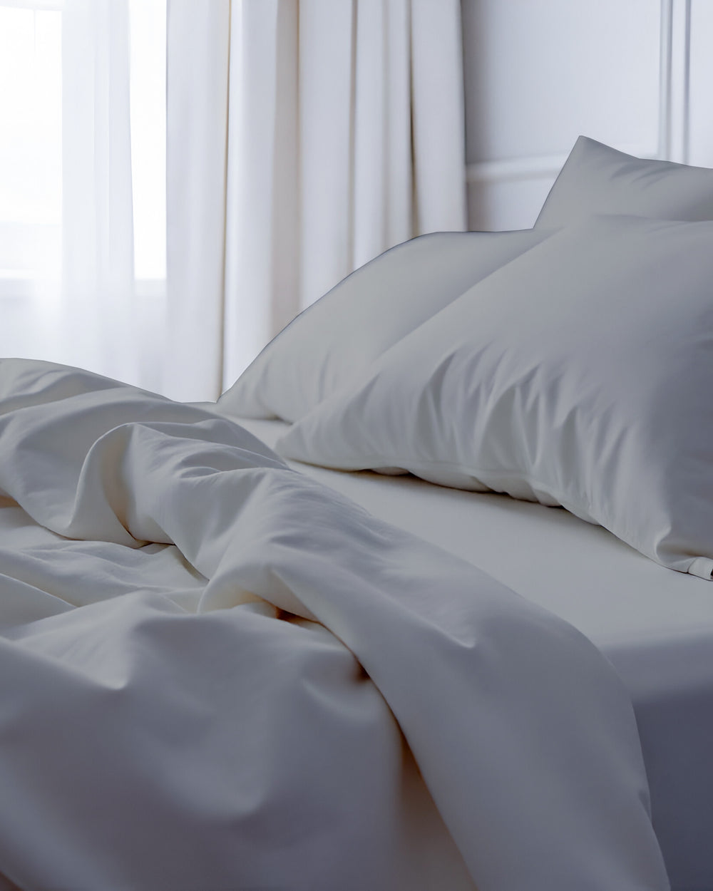 Royal Dreams, Extra Deep 4 Piece Cotton Sheet Set- Light Gray