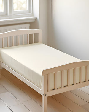 Ultra-fine Microfiber 1 Piece Ivory Glow Cot Fitted Sheet – Ivory