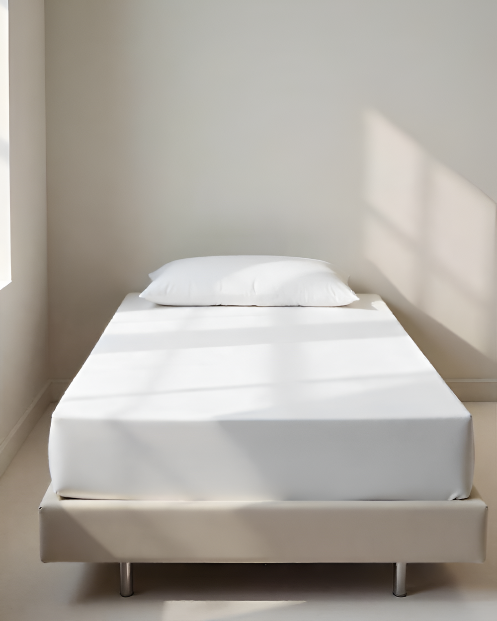 Luxe Giza Cotton 1 Piece Cot Fitted Sheet - White-Custom Beds-MyGiza-Slumber Sphere