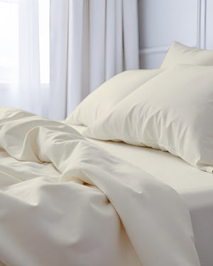 Royal Dreams, Extra Deep 4 Piece Cotton Sheet Set- Ivory