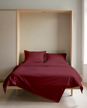 FoldEase Murphy Bed 4 Piece Sheet Set- Burgundy