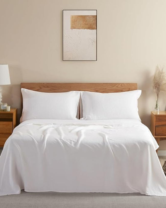 Crescendo Giza Cotton 4 Piece Sheet Set - White-Bed Sheets-MyGiza-Slumber Sphere