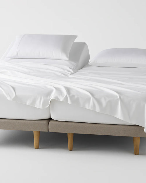Softline Split Ultra-Soft 5-Piece Cotton Split Beds Sheet Set - White