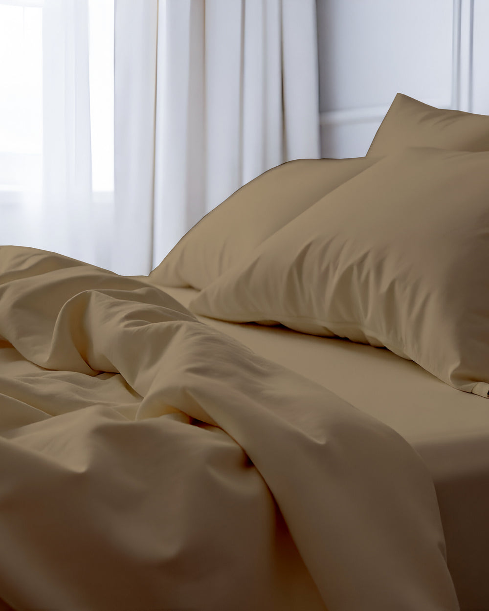 Royal Dreams, Extra Deep 4 Piece Cotton Sheet Set- Taupe