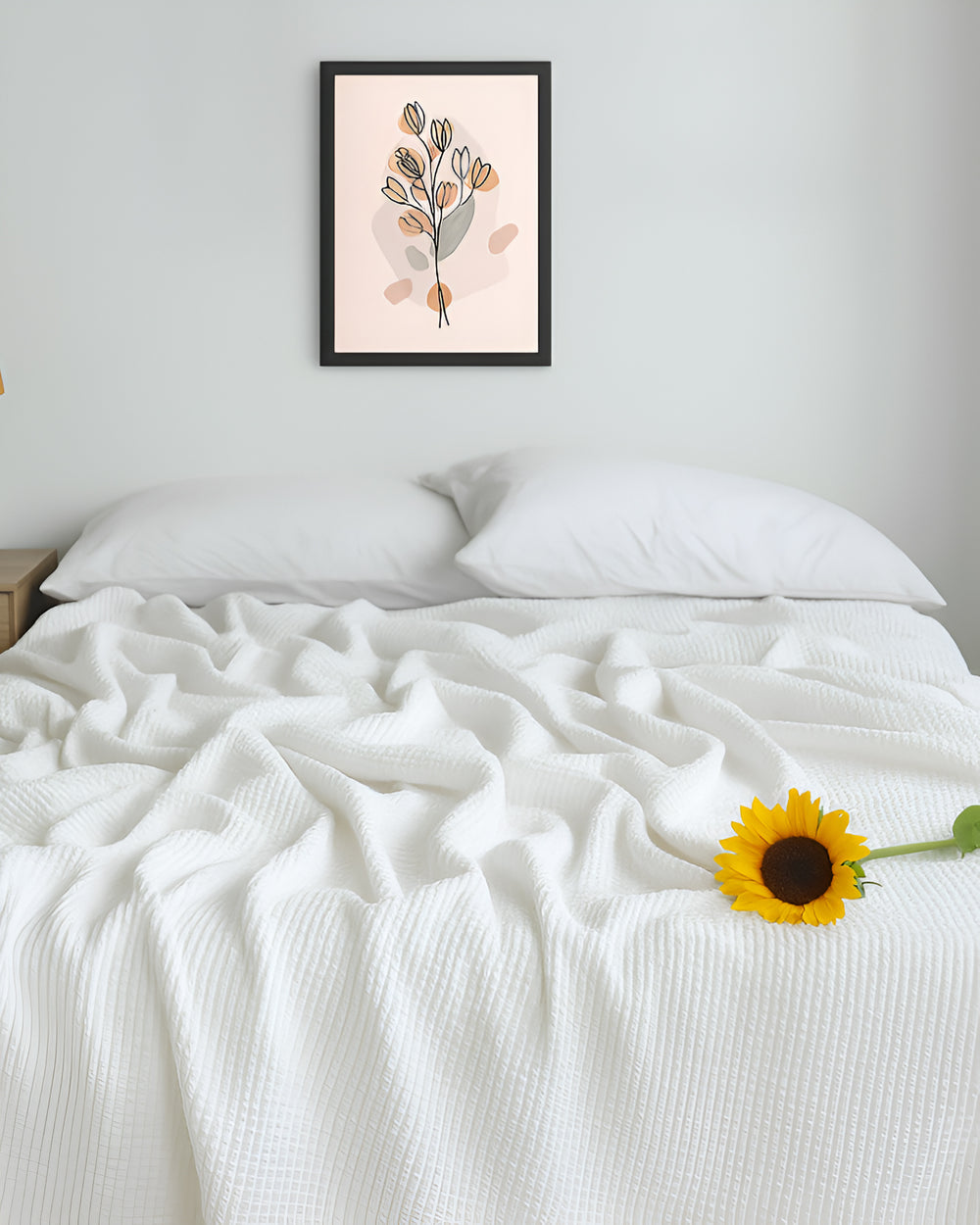 Havenweave Cotton 1 Piece Waffle Coverlet - White-Bed Layers-Cottington Lane-Slumber Sphere
