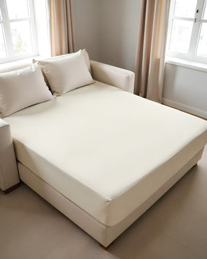 ComfortFold - Microfiber Sleeper Sofa 1 Piece Fitted Sheet- Ivory