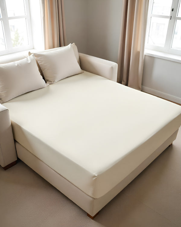 ComfortFold - Microfiber Sleeper Sofa 1 Piece Fitted Sheet- Ivory
