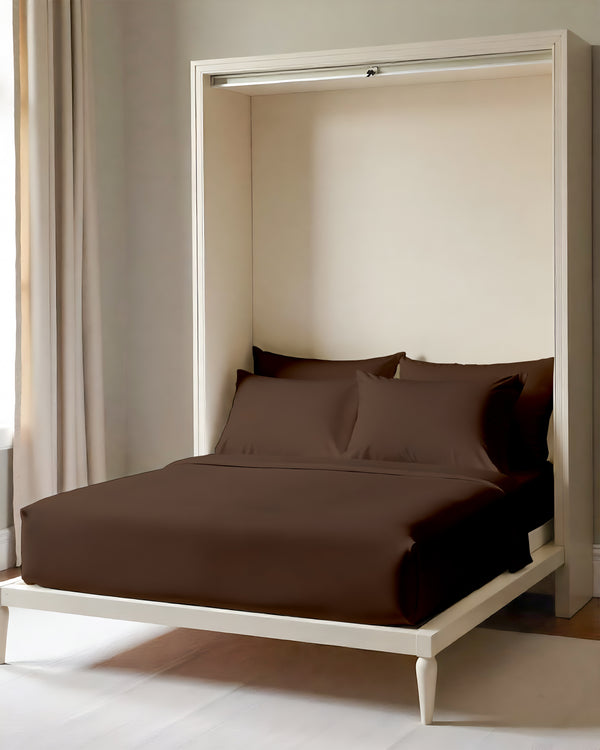 FoldEase Murphy Bed 4 Piece Sheet Set- Chocolate