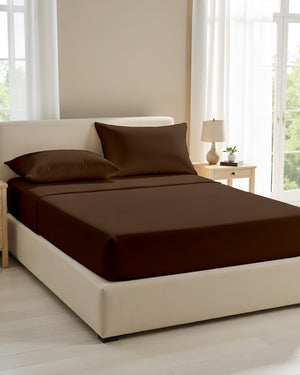 CalmFloats 4 Piece Waterbed Sheet Set- Chocolate