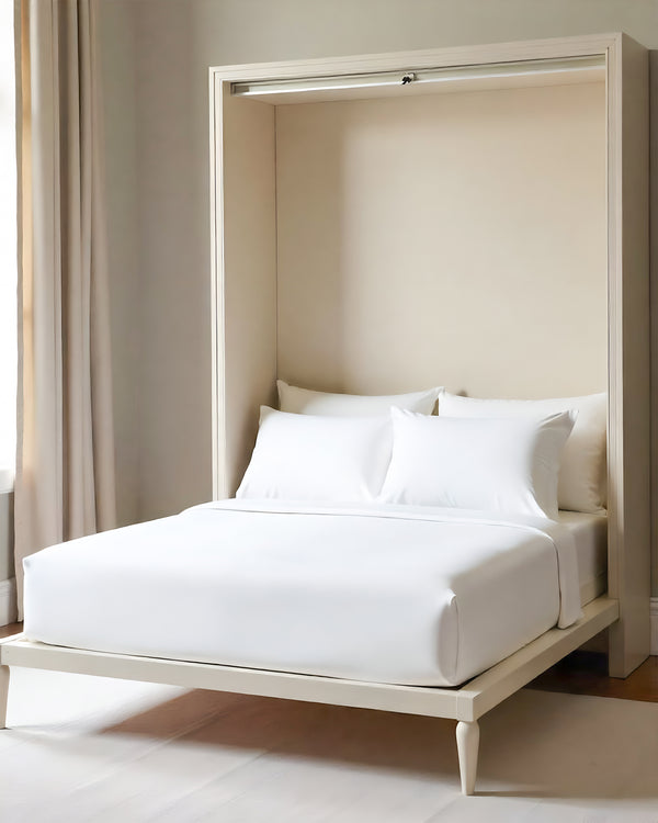 FoldEase Murphy Bed 4 Piece Sheet Set- White