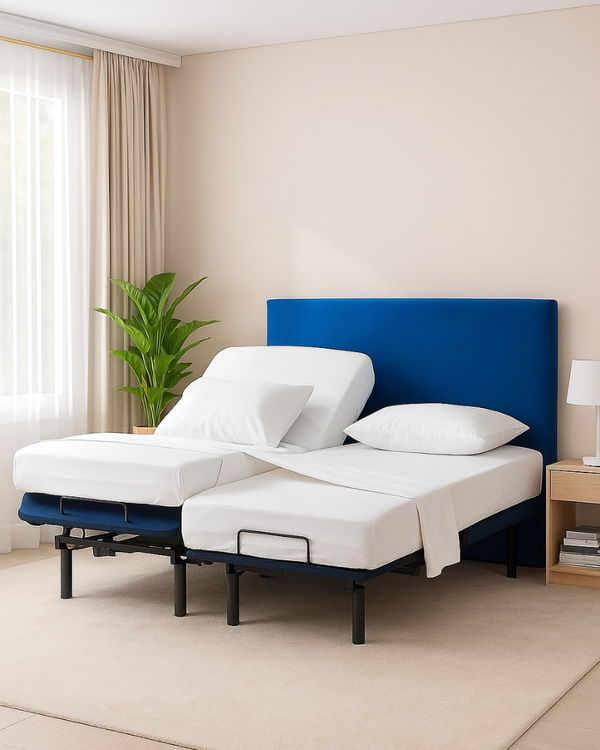 Snowy Giza Split Bed 5 Piece Sheet Set - White-Custom Beds-MyGiza-Slumber Sphere