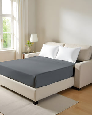 ComfortFold - Microfiber Sleeper Sofa 1 Piece Fitted Sheet- Dark Gray