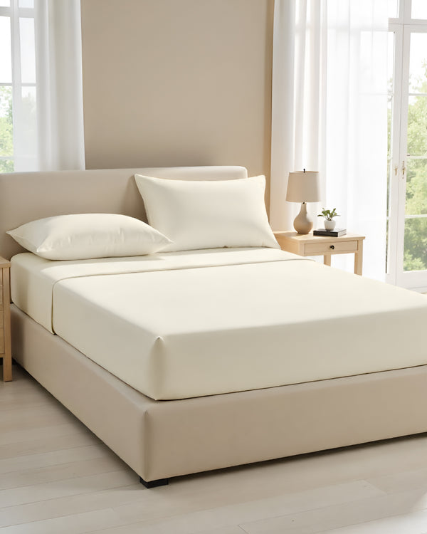 CalmFloats 4 Piece Waterbed Sheet Set- Ivory