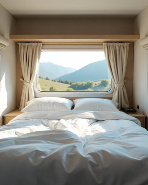 Modern Haven RV Sheet Set – Soft Microfiber, 4-Piece Luxury Collection - White-Custom Beds-Shreem Linen-Slumber Sphere
