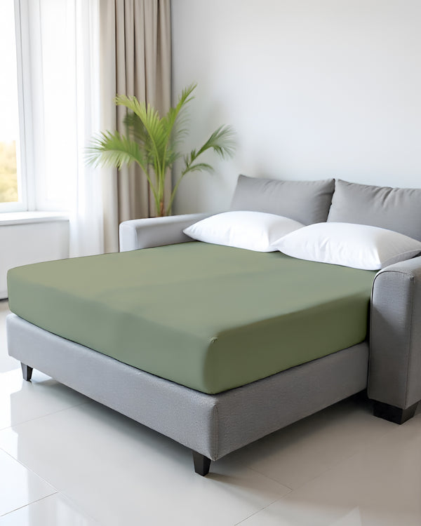 SmartSleep 1 Piece Deep Pocket Fitted Sheet for Convertible Sofa Beds - Sage