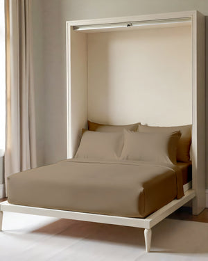 FoldEase Murphy Bed 4 Piece Sheet Set- Taupe