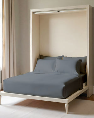 FoldEase Murphy Bed 4 Piece Sheet Set- Dark Gray
