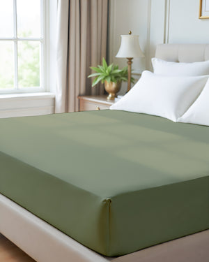 Giza Grace – Classic 1 Piece Fitted Sheet- Sage