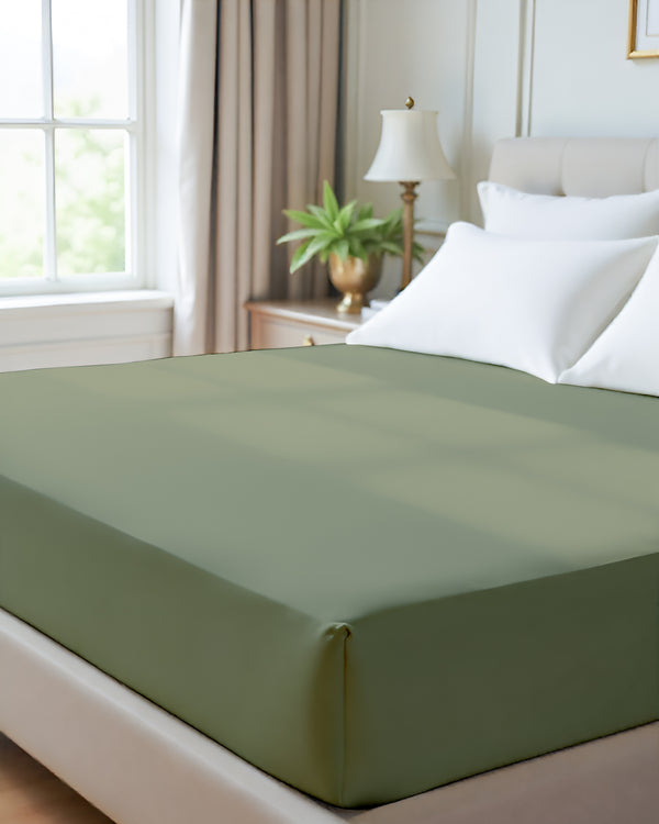 Giza Grace – Classic 1 Piece Fitted Sheet- Sage