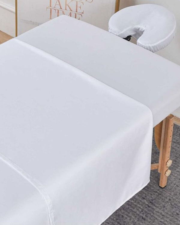EaseLiving 3 Piece Microfiber Massage Sheet Set- White-Accents-Shreem Linen-Slumber Sphere