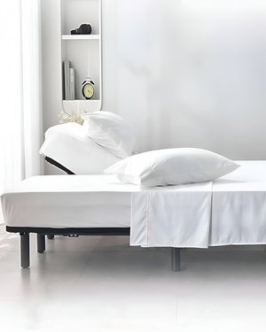 SplitLuxe Giza 4 Piece Split head Sheet Set - White-Custom Beds-MyGiza-Slumber Sphere